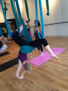 AIR fitness - one of the most basic "cool things" you can do with the silks. I look forward to learning lots more!